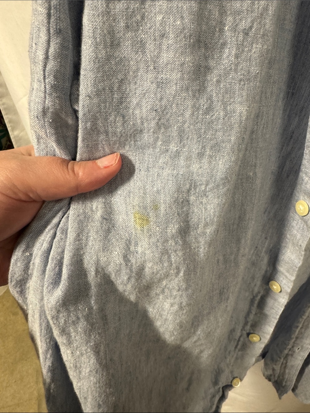 J. Crew Pale Blue Linen Button-Down Shirt - Picture 4 of 5